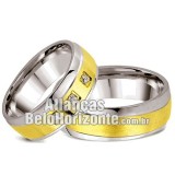 Alianças de noivado e casamento em ouro e prata Bh