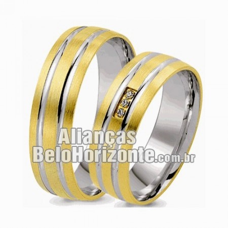 Alianças de ouro e prata para noivado e casamento
