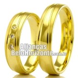 Alianças em ouro 18k para casamento Belo Horizonte