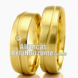 Aliança Belo Horizonte  em ouro casamento