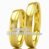 Alianças em ouro para casamento e noivado Bh