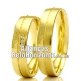 Alianças em ouro para casamento Bh